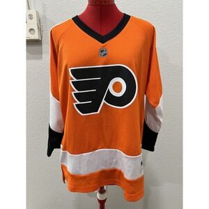 Philadelphia Flyers NHL Hockey Jersey‎ Reebok L/XL Number 35 Orange
